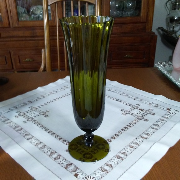 No Tag Accents Tall Vintage Green Vase Poshmark